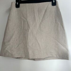 Aritzia herringbone mini skirt